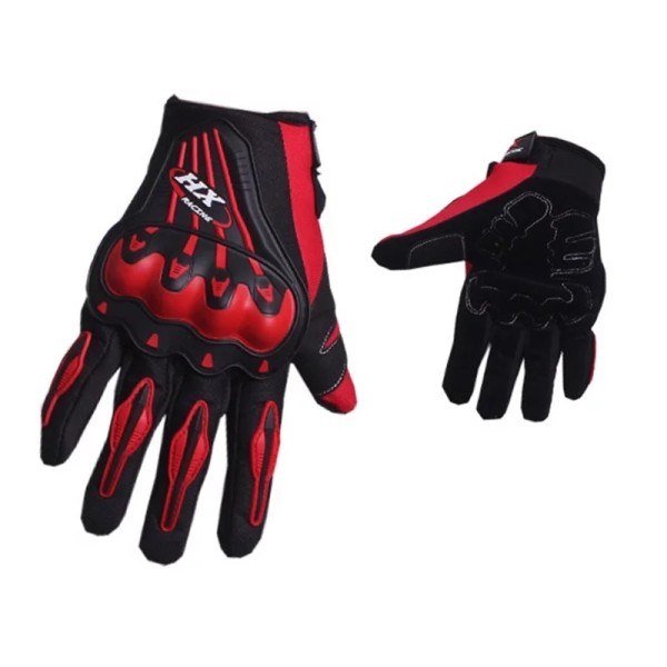 Windproof and thermal protective gloves, M size, red color